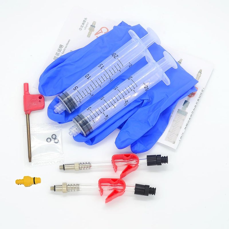 CYCEARTH Bike Bicycle DOT Oil Bleed Kit Tool for Avid Disc Brake Juicy 1 3 5 7 9 Elixir Code RX R CR XO XX SRAM Carbon Trail Formula - Image 1